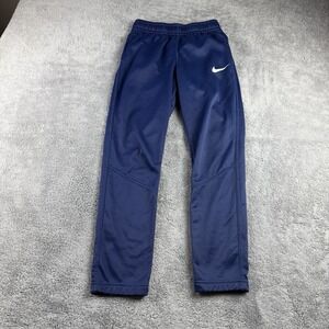 Nike Sweatpants Silky Youth Large Navy Blue Drawstring